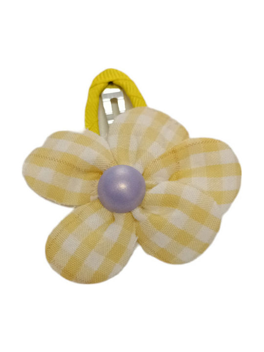 Elecool Kinder Haarspange Blume in Gelb Farbe