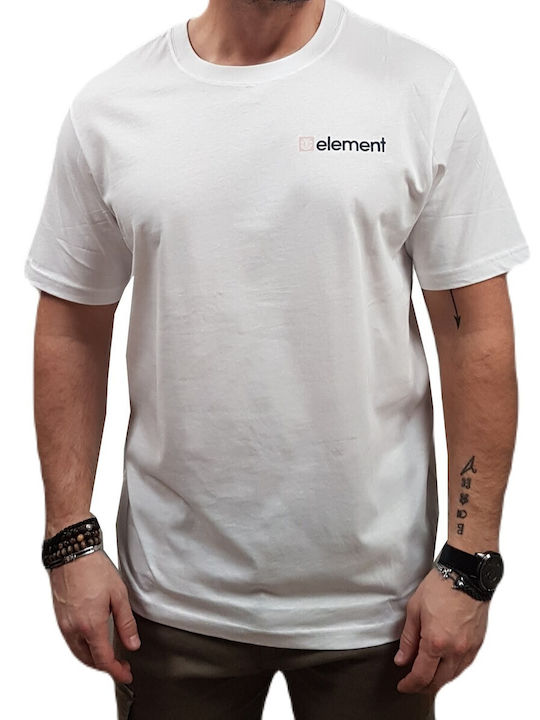 Element Herren T-Shirt Kurzarm Weiß