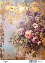 Rice paper Maja's Memories, 30x42cm, Bouquet Fl...