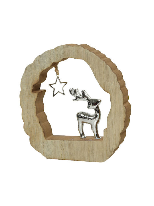 Kaemingk Kaemingk Holzdekoration mit Hirsch 14,5 X 14,5 Hm.