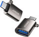 Joyroom Konverter USB-C / USB-A männlich zu USB-C / USB-A männlich Gray (88370)