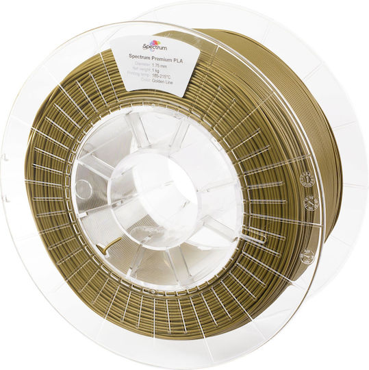 Spectrum PLA Filament imprimantă 3D 1.75mm Auriu 1kg