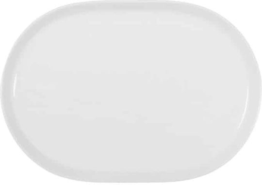 e-exoplismos Platou de Servire Oval din Porțelan Albă 29x20buc 6buc