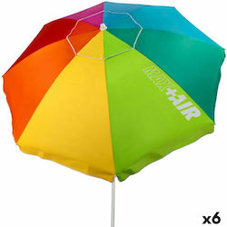 Aktive Foldable Beach Umbrella Diameter 2.15m Multicolor