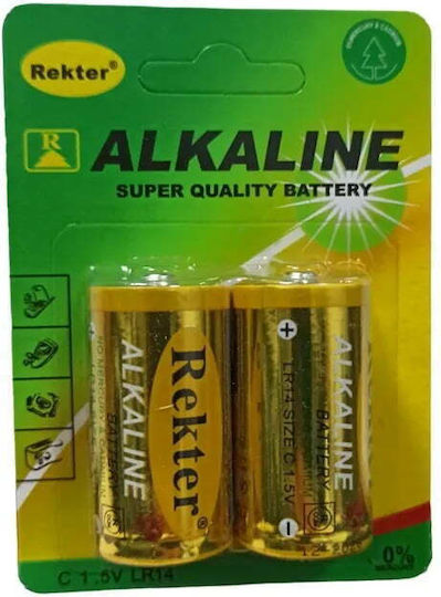 Rekter Alkaline Batterien D 1.5V 2Stück