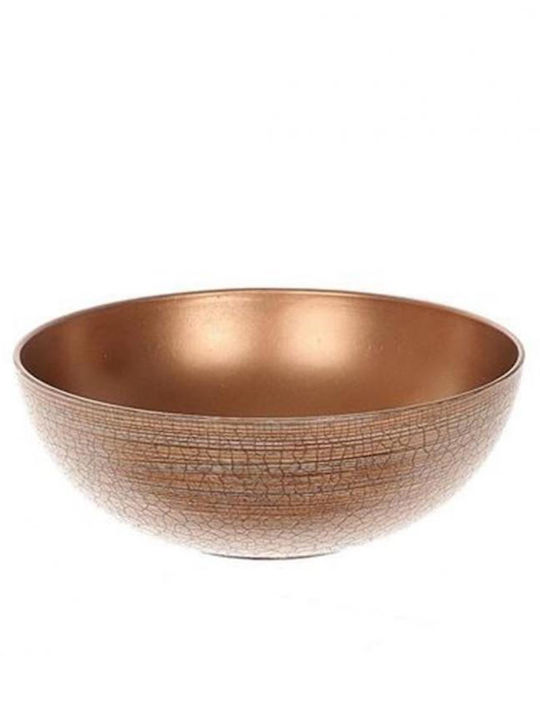 Atmosphera Διακοσμητικό Μπωλ Μεταλλικό Χρυσό 20x20x7.5cm