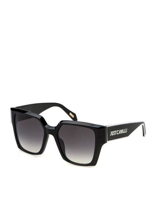 Just Cavalli Women's Sunglasses with Black Plastic Frame and Black Lens JC091V 700F
