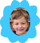 Nächste Schule Souvenir mit Schneiden "Blume" Blau 23x25cm - 6 Stück