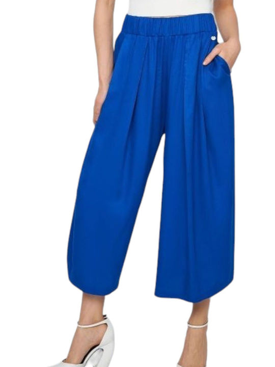 Ale - The Non Usual Casual Women's Fabric Trousers Blue
