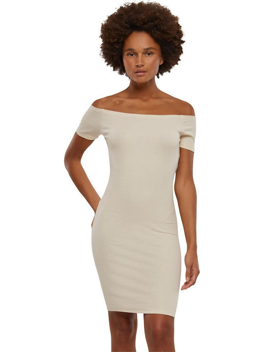 Urban Classics Mini Kleid Beige