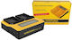 Patona Double Battery Charger Lcd Usb Compatibl...