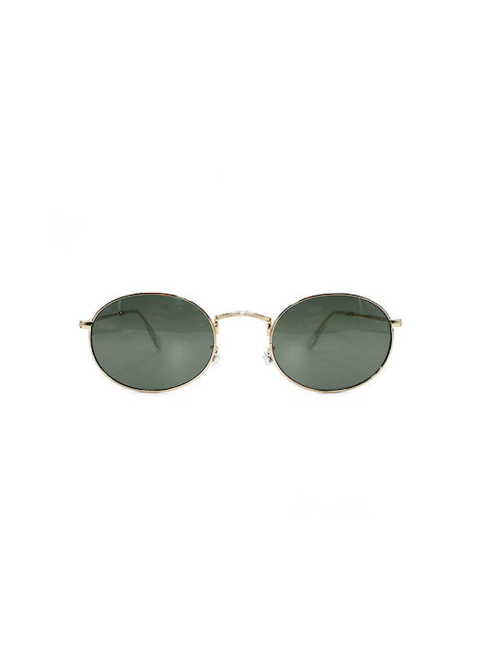Leonidas Sonnenbrillen mit Gold Rahmen und Grün Linse 886704-C2-0