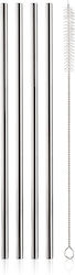 Vacuvin Reusable Stainless Steel Straws with Brush 25cm - Set of 4 Vacuvin Reusable Stainless Steel Straws with Brush 25cm - Set of 4