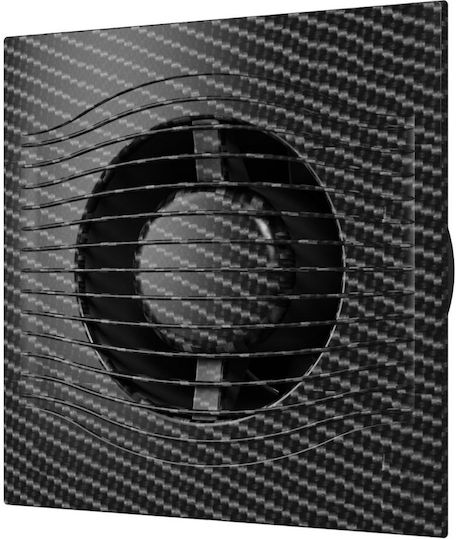 Era Wandmontage Lüfter für das Badezimmer 100mm Schwarz