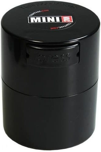 Tightvac Vase Coffee with Airtight Lid Plastic Black