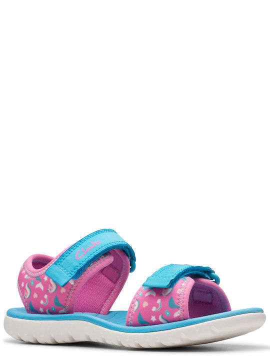 Clarks Kinder Sandalen Surfing Tide Rosa