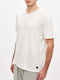 Dirty Laundry Herren T-Shirt Kurzarm mit V-Ausschnitt Weiß