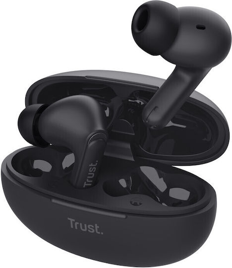 Trust Yavi In-Ear Bluetooth-Freisprecheinrichtung Kopfhörer mit Ladeetui Schwarz
