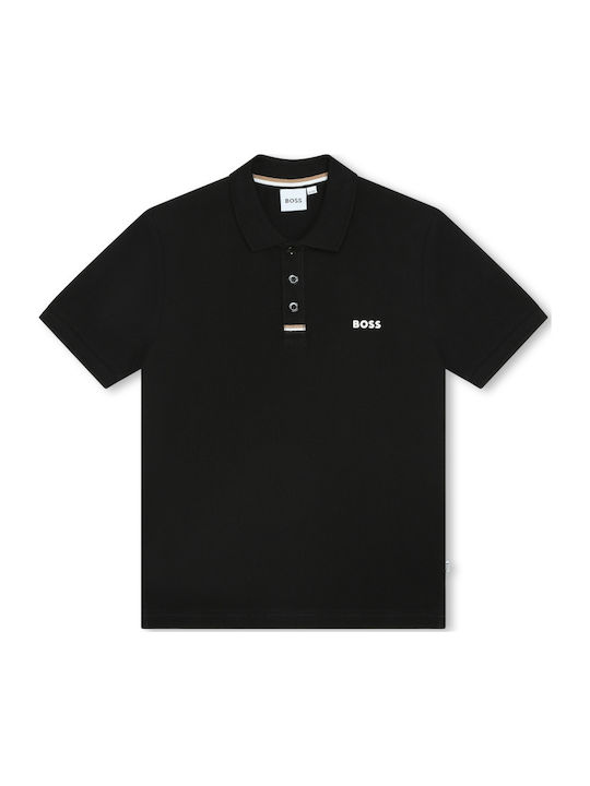 Kids' Polo Short Sleeve Black