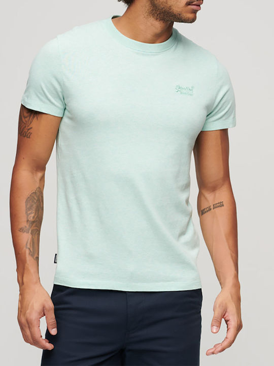 Superdry Herren T-Shirt Kurzarm Türkis