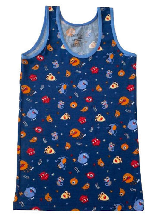 Namaldi Βαμβακερό Kids Tank Top Blue 1pcs