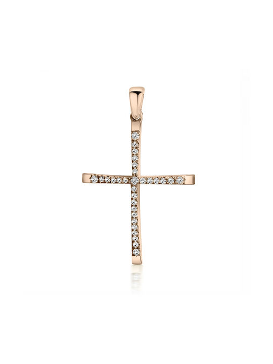 Chrilia Rose Gold Plated Cross