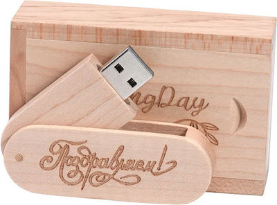 Ξύλινο 16GB USB 2.0 Stick