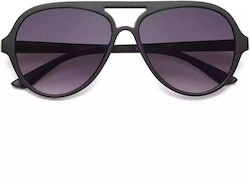 Okkia Alessio Black Sunglasses with Horn-Rimmed Frame Okkia Alessio Black Sunglasses with Horn-Rimmed Frame