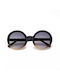 Okkia Monica Woman Sunglasses with Black Frame and Black Gradient Lens OK014BP