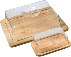 Plastona Cheese Dish Bamboo