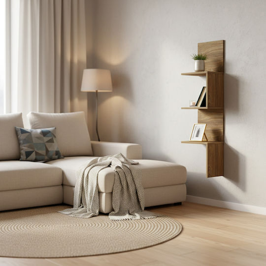 Eckregal Wand Illusion Beige 25x25x105.4cm