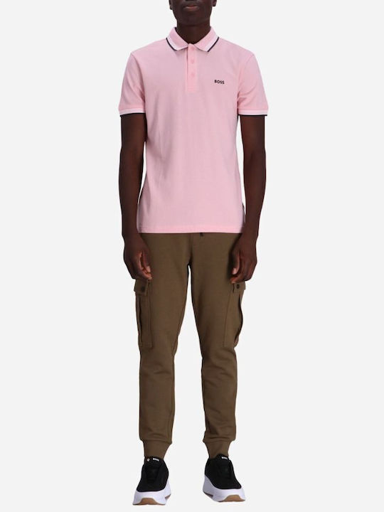 Hugo Boss Herren Kurzarmshirt Polo Rosa 50469055-688