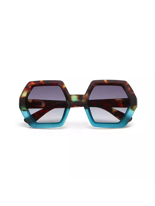 Okkia Emma Woman Sunglasses with Brown Tartarug...