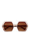 Okkia Emma Women's Sunglasses with Brown Tartaruga Plastic Frame OK015PH