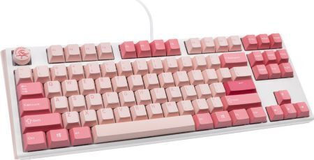 Ducky One 3 TKL Gossamer Gaming Μηχανικό Πληκτρολόγιο Tenkeyless με Cherry MX Ergo Clear διακόπτες (Αγγλικό US) Ροζ