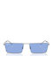 Ray Ban Unisex Ochelari de soare cu Argintiu Cadru și Albastru Oglindă Lentilă RB3741 003/80