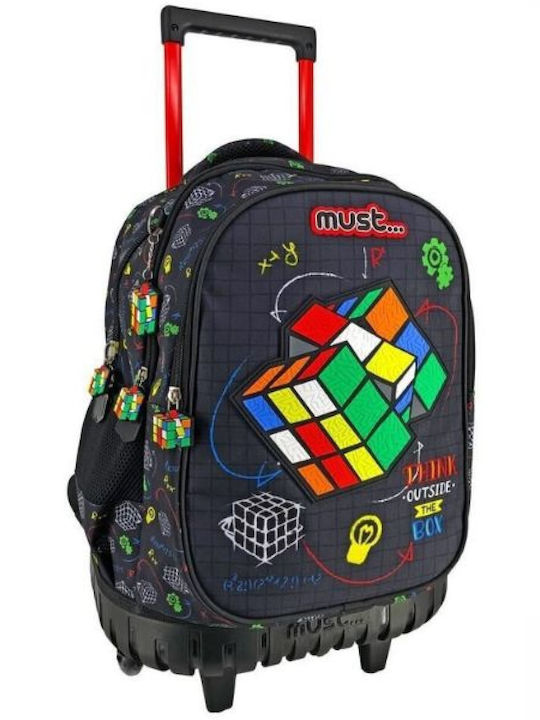 Must Outside the Box School Bag Trolley Elementary, Elementary in Black color 30lt