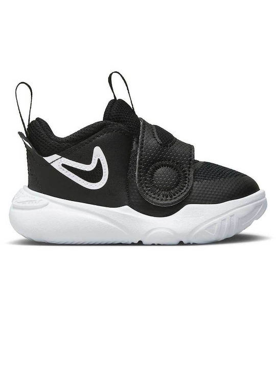 Hustle D 11 Kinder Sportschuhe Basketball mit Bügel- und Schleifenverschluss Schwarz