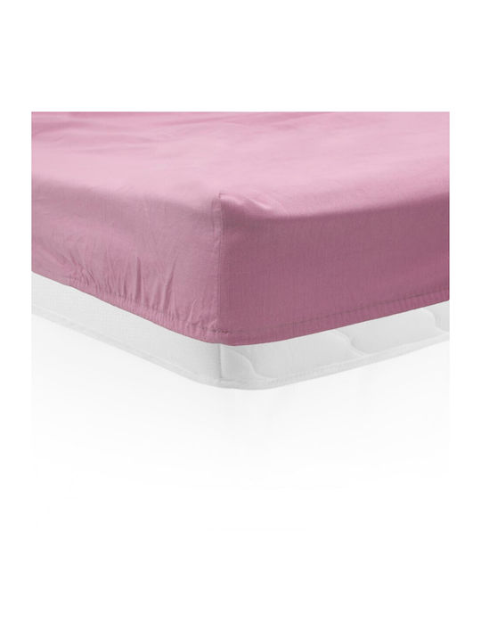 Heinner Cearșaf Super dublu cu Elastic 160x200cm. Roz