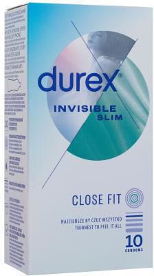 Durex Προφυλακτικά Invisible Slim 10τμχ