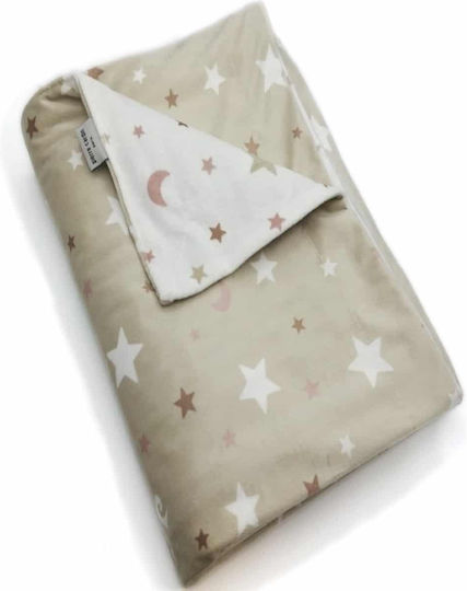 Pierre Cardin Decke Babydecken Wickeltücher für Kinderzimmer Moon Vlies Rosa Pink 80x110cm