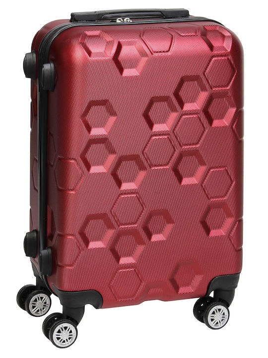 Keskor Valiză de Călătorie Cabină Dură Red cu 4 roți Înălțime 56cm 16642