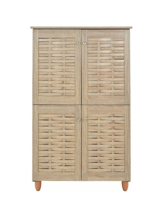 Holz Schuhschrank Miranda 77x34x123cm