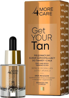 More4care Get Your Tan! Self-tanning Elixir For Face And Body 15 Ml