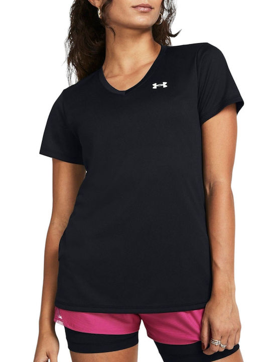 Under Armour Women's Athletic Blouse Short Sleeve Fast Drying Black