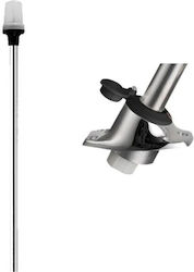 Inox-Leuchte mit Schraubfassung 24"