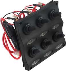 Panou electric cu LED-uri 6 comutatoare