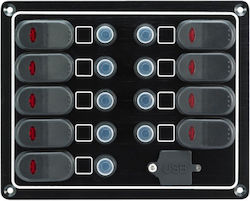 Electrical Panel 9 Switches + Usb