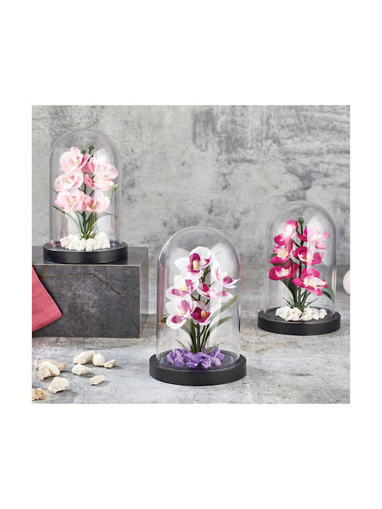 Artificial Plant in Glass Pot 11.5x18cm No45038