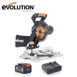 Evolution Miter Saw Electric with Power 850W, Cutting Disc Diameter 185mm & Cutting Speed 4200rpm